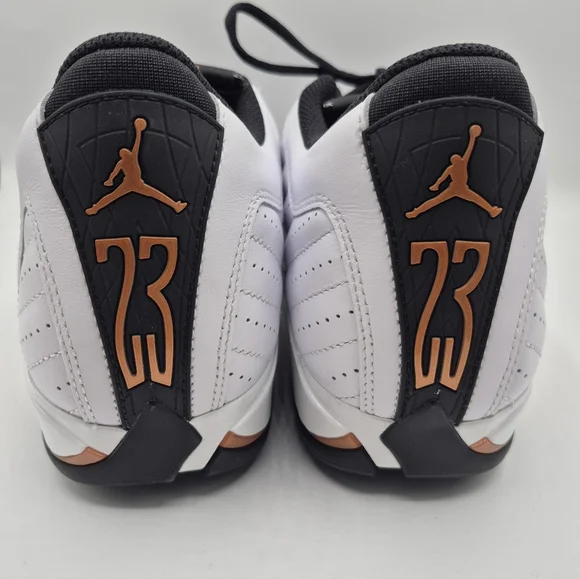 Nike Air Jordan 14 Golf US Open HV4813-100 Men's Size 8.5 White Black GoldNEW